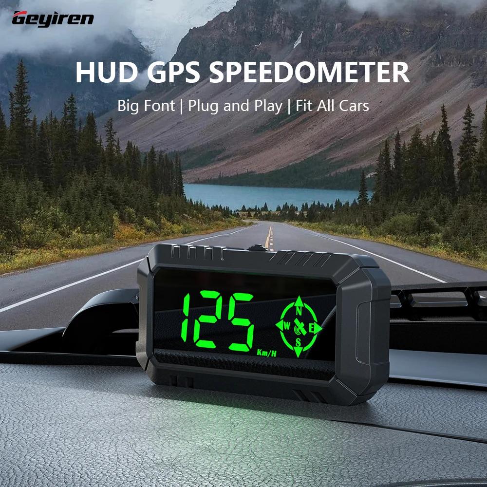 Geyiren G7 HUD GPS  ӵ, ڵ  ÷,  溸 ,   , ū Ʈ km/h ڵ ׼
